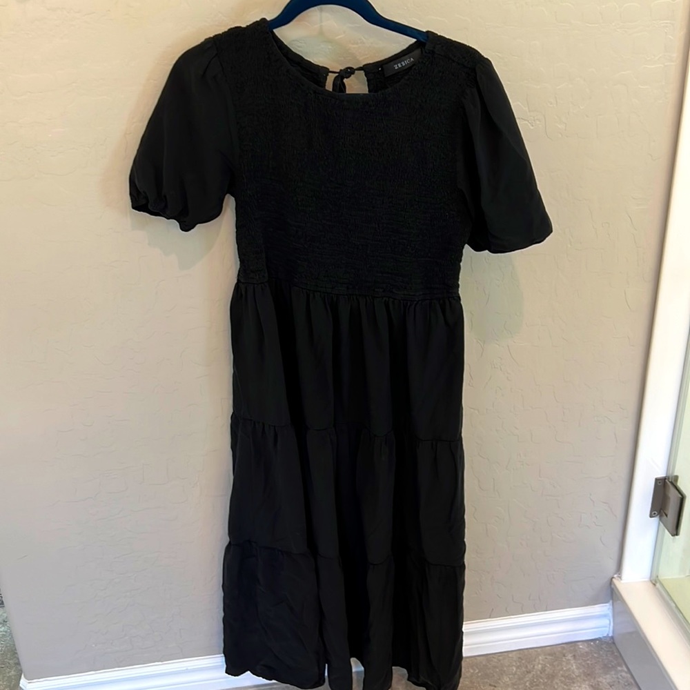 Black summer dress XL
